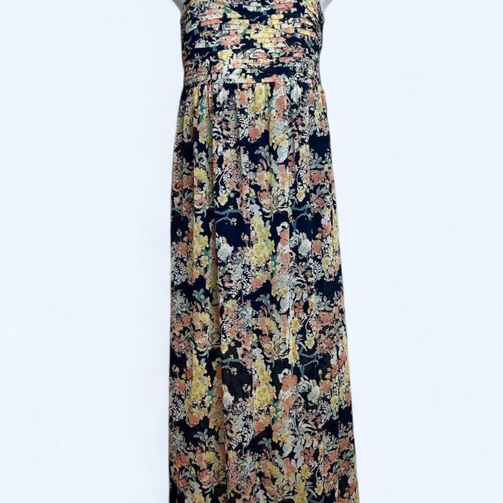Elegant Chiffon Floral Maxi Dress
